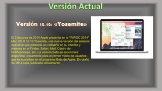 Presentación sistema operativo Mac os | PPTX