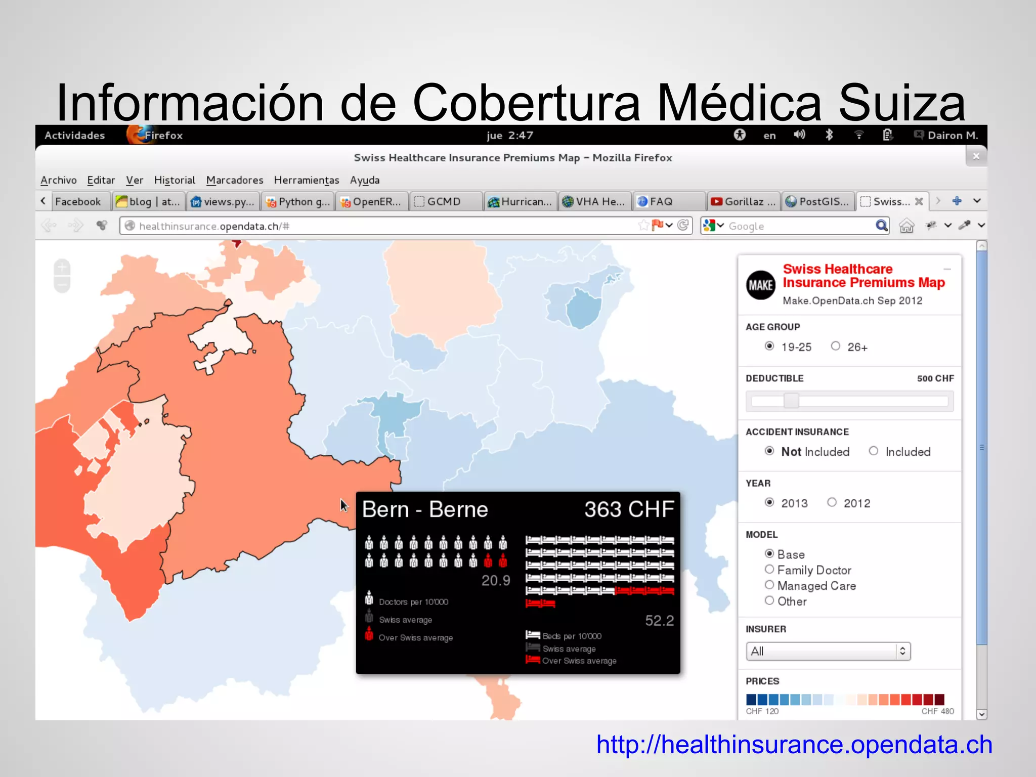 Información de Cobertura Médica Suiza




                     http://healthinsurance.opendata.ch
 