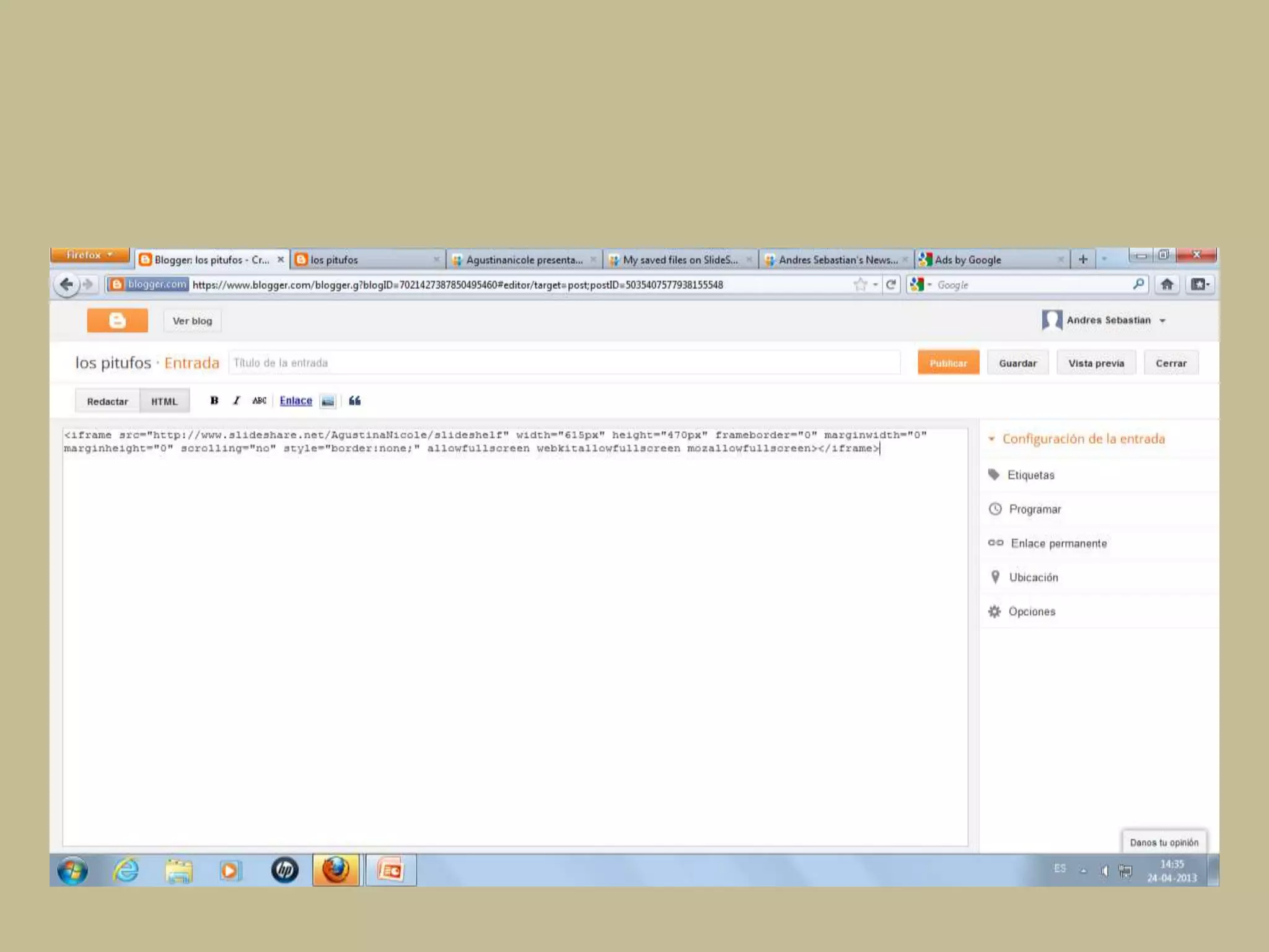 Presentacinslidehareyblog 120509194849-phpapp02