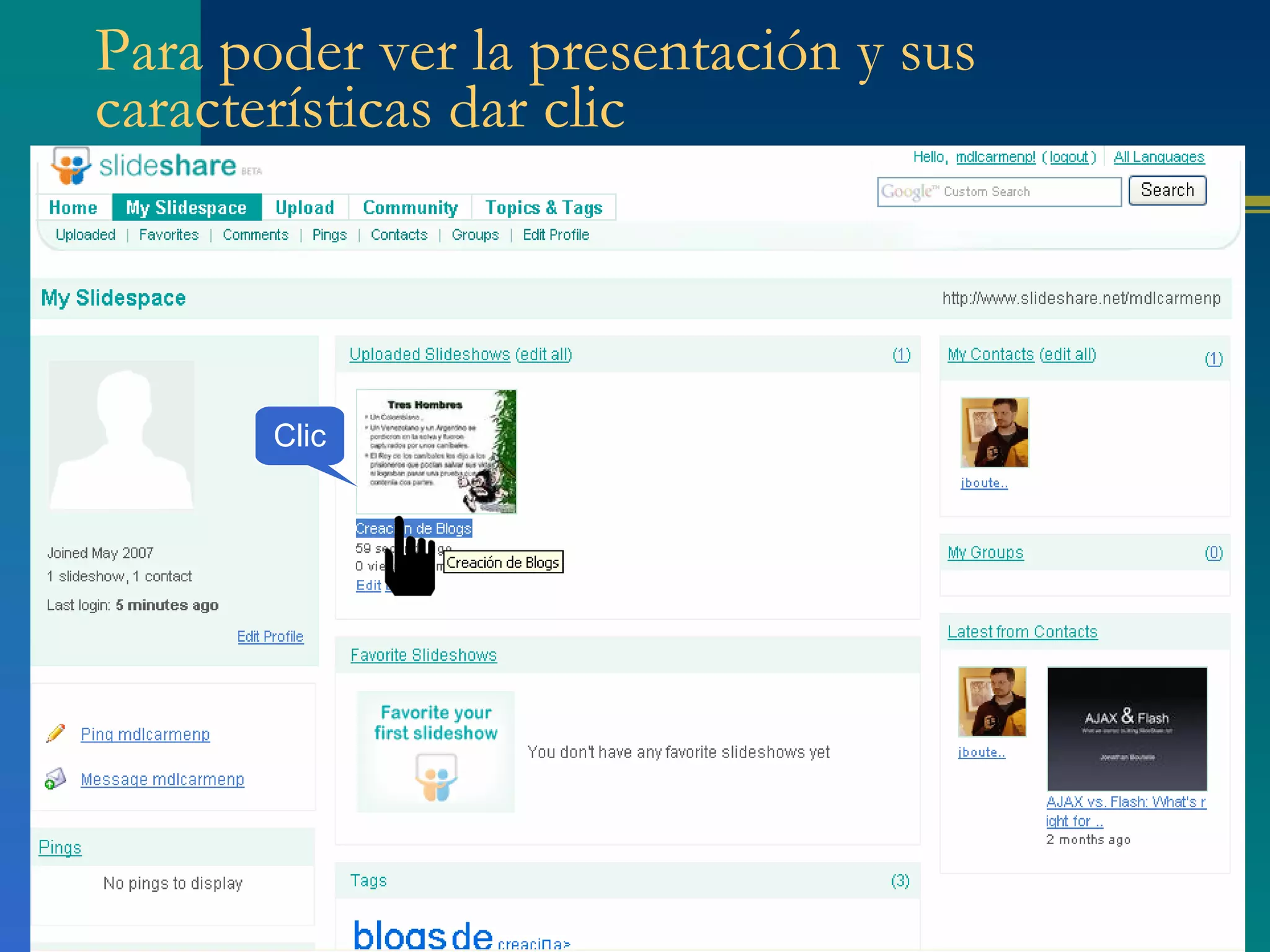 Para poder ver la presentación y sus características dar clic Clic 