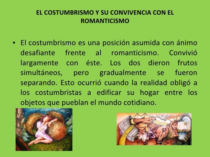 El costumbrismo