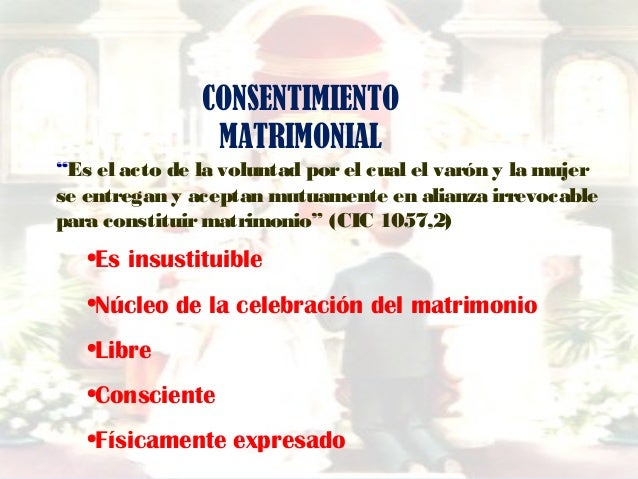 Presentación sobre aspectos jurídicos del matrimonio