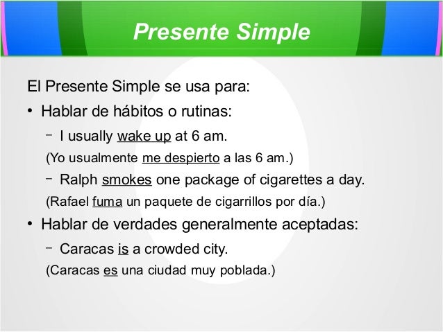 Collection Cuando Se Usa El Presente Continuo Simple Perfecto
