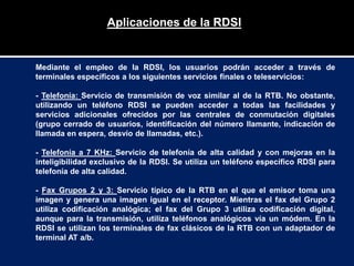 Presentación sobre rdsi | PPTX