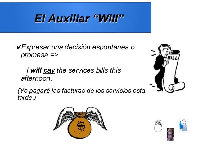 Presentación sobre will & going to