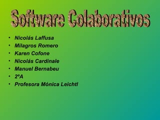Presentación software colaborativos