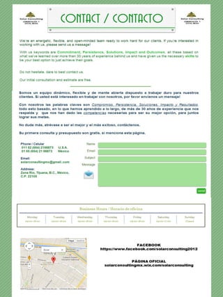 Presentación solarconsulting