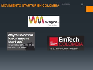 MOVIMIENTO STARTUP EN COLOMBIA

75

 