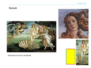 Boticelli Renacimiento “ Nacimiento de Venus ” de Boticelli 