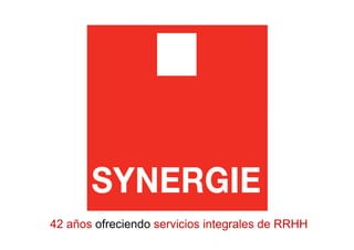 42 años ofreciendo servicios integrales de RRHH
 