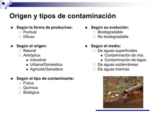 Tema 11. Contaminación de las Aguas