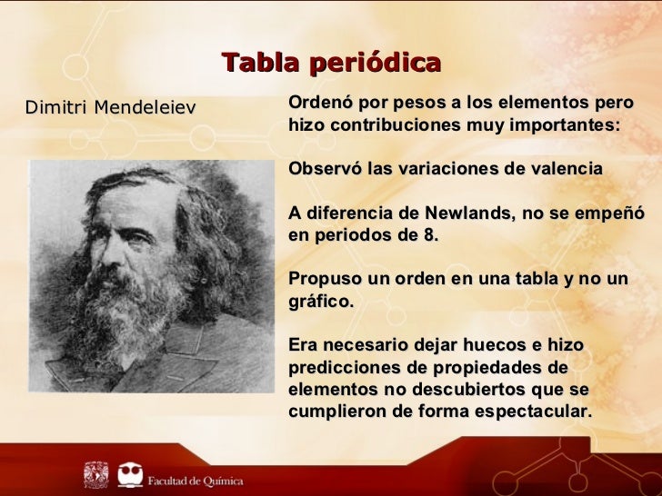 Presentación, tabla periódica