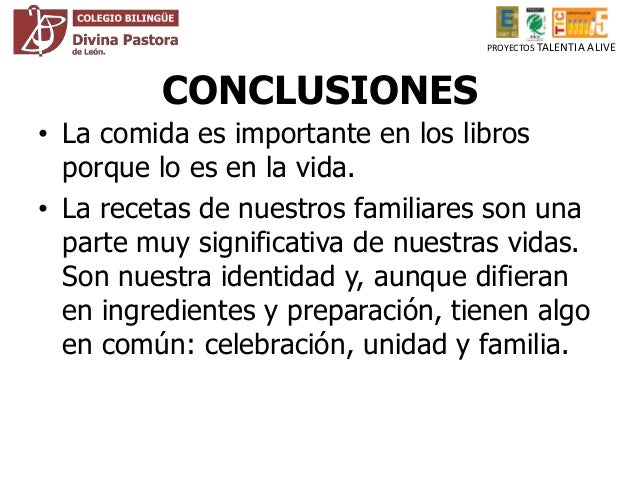 Conclusion De Un Recetario De Cocina Mexicana