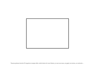 Nuestra primera lección: El arquitecto siempre debe resolver dentro de unos límites, ya sean una mesa, un papel, un terreno, un territorio…
 