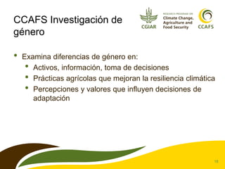 Género y cambio climático: Conceptos fundamentales