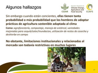 Género y cambio climático: Conceptos fundamentales