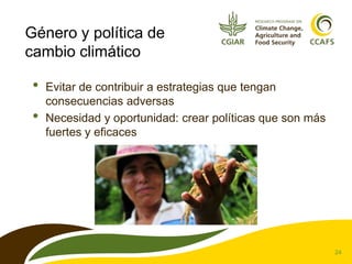 Género y cambio climático: Conceptos fundamentales