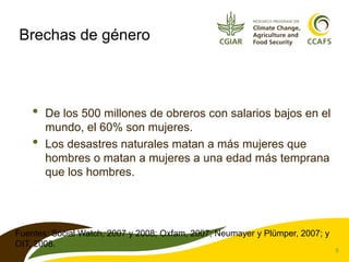 Género y cambio climático: Conceptos fundamentales