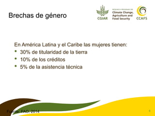 Género y cambio climático: Conceptos fundamentales