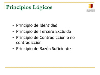 Principios Lógicos Principio de Identidad