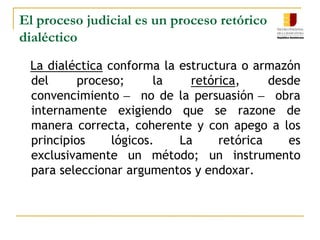 Los enunciados opinables son débiles se produce la endoxa y se avanza hacia la conclusión.La contradicción puede formularse simbólicamente: 	“ p y no-p”En lenguaje natural: “Santo Domingo es la capital de la República Dominicana” y  “Santo Domingo no es la capital de la República Dominicana.”Si una es verdadera, la otra es falsa. Ocurre con todas las determinaciones (variables) que podamos formular. Ej. Juan (alto, viejo, sabio, honesto, etc.). una variable puede ser verdadera en un tiempo y no en otro.