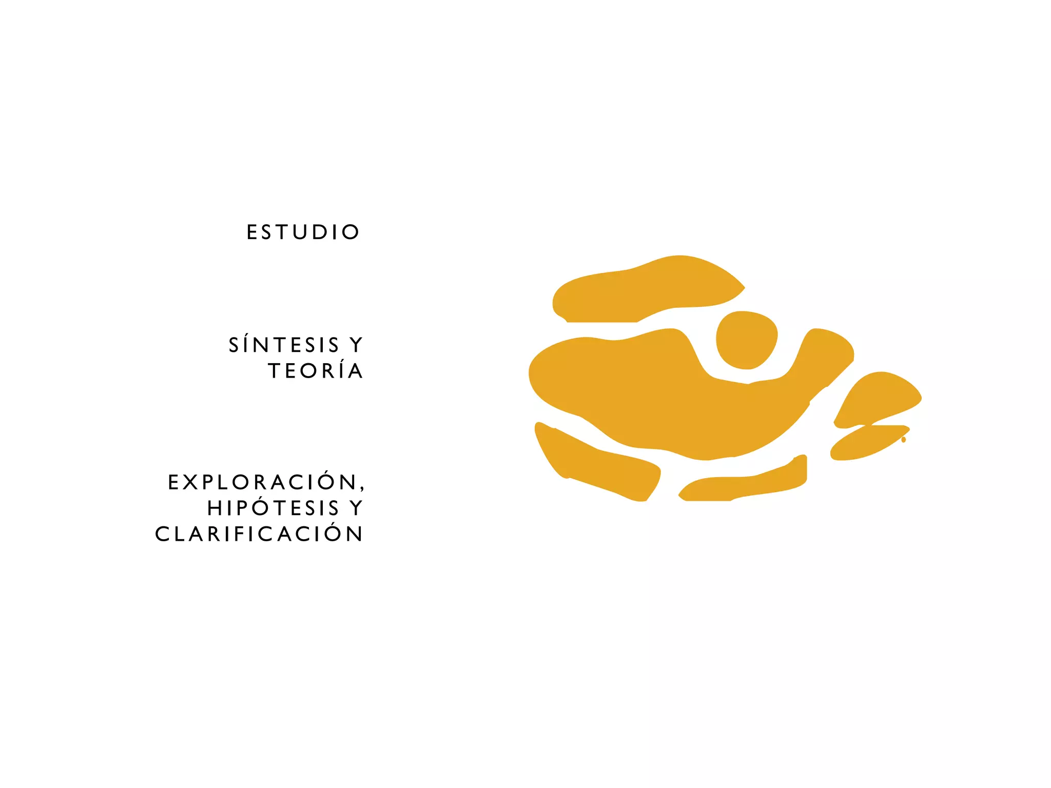 ESTUDIO




    SÍNTESIS Y
       TEORÍA




 EXPLORACIÓN,
   HIPÓTESIS Y
CLARIFIC ACIÓN
 