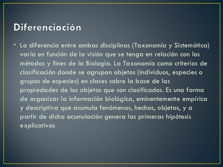 Presentación taxonomía