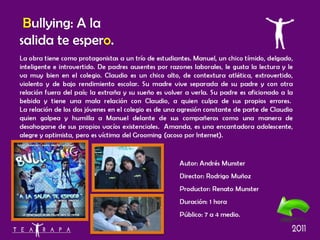 B ullying: A la salida te esper o . 