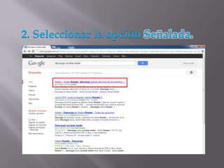 2. Seleccionar la opción Señalada.
 