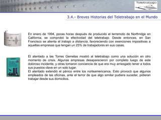 3.4.- Breves Historias del Teletrabajo en el Mundo



En enero de 1994, pocas horas después de producido el terremoto de N...