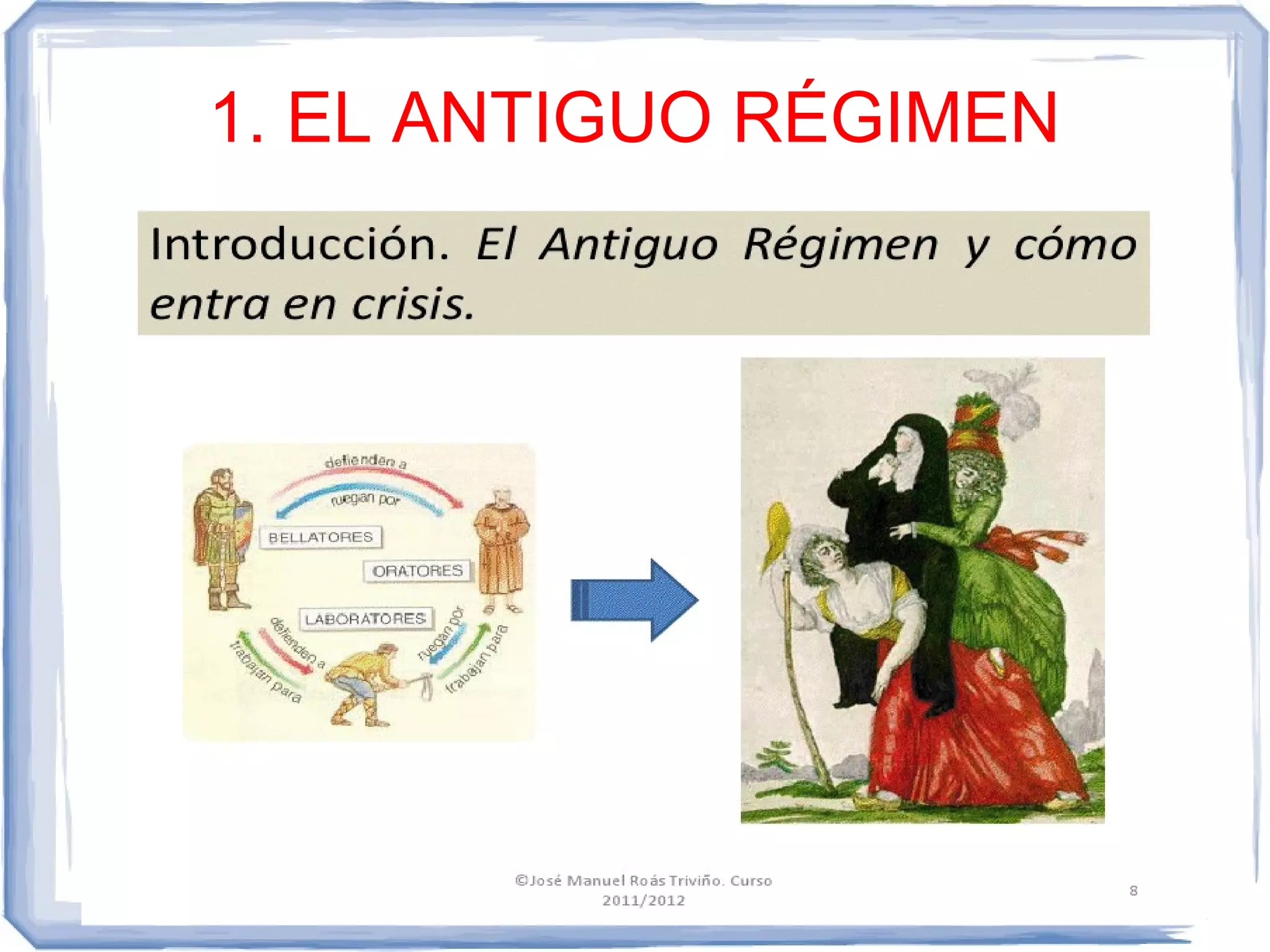 1. EL ANTIGUO RÉGIMEN
 