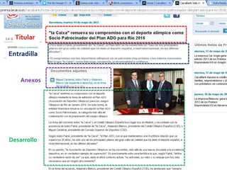 Titular
Entradilla
Desarrollo
Anexos
 