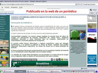 Gestión de la comunicación y de la imagen 77
Publicado en la web de un periódico
 