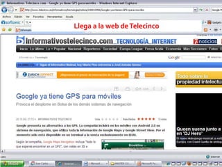 Gestión de la comunicación y de la imagen 79
Llega a la web deTelecinco
 