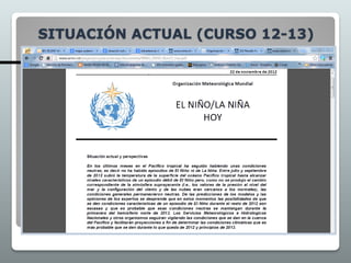 SITUACIÓN ACTUAL (CURSO 12-13)
 