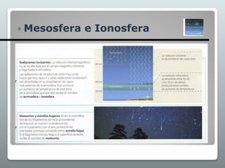  Mesosfera e Ionosfera
 