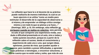 Reflexión y Estrategias para la Mejora de la Práctica Docente en el ...