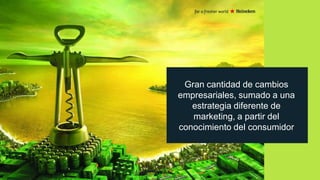 Gran cantidad de cambios
empresariales, sumado a una
estrategia diferente de
marketing, a partir del
conocimiento del consumidor

 