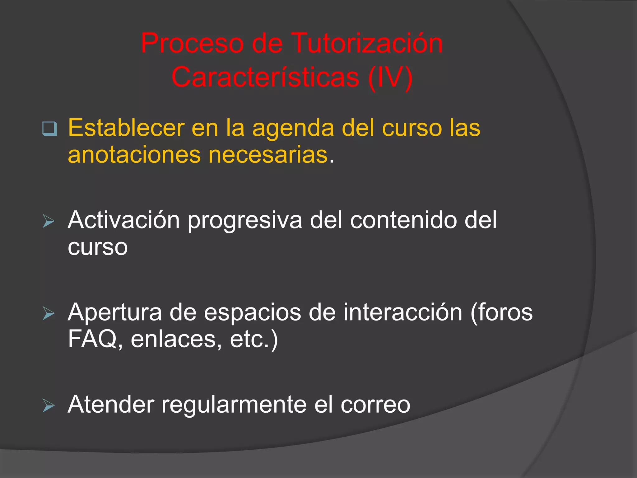 Cumplimiento de la tarea de tutor