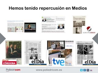 Hemos tenido repercusión en Medios
 