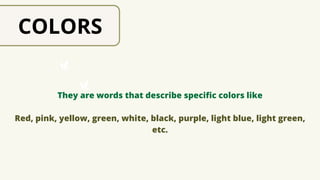Adjectives for beginners or any students | PDF