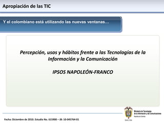 Informe Blue Note –CRC 2011 Comparación de tráfico por SMS2010, SMS salientes por suscriptores por añoLa difusión de los SMS se dicta por diversas circunstancias de mercado, entre las que cabe destacar el perfil de la demanda y, muy especialmente, políticas de planes y productos por parte de los PRSsCrecimiento = 62% desde 2008Operador de BrasilOperador de  ColombiaOperador de  ChileOperador de Argentina	Fuente:	SIUST, Operador móvil Brasil, operador móvil Chile, operador móvil Argentina, análisis BNMC