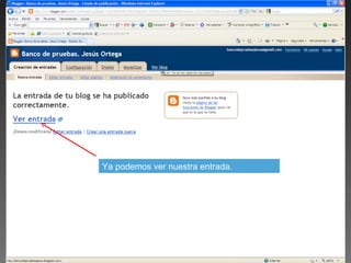 Ya podemos ver nuestra entrada.