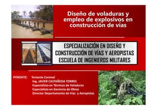 1   Empleo de los explosivos en
    obras viales
 