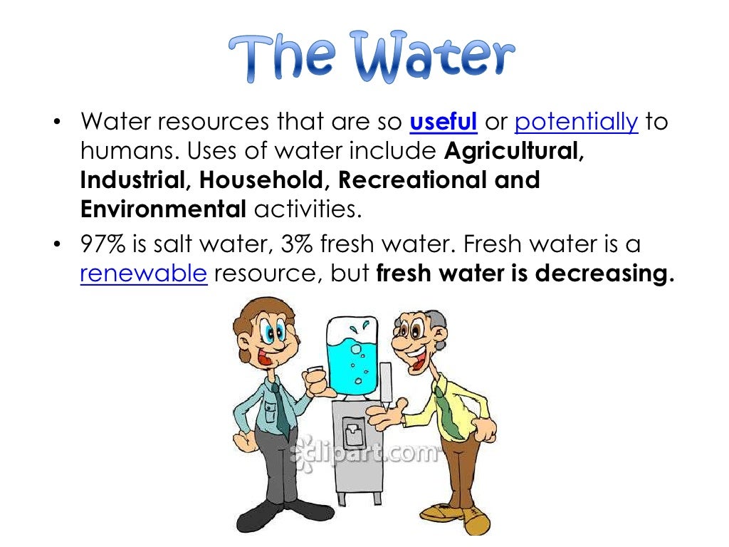 How do people use water resources