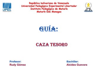República bolivariana de Venezuela
Universidad Pedagógica Experimental Libertador
Instituto Pedagógico de Maturín
Maturín Edo Monagas
 