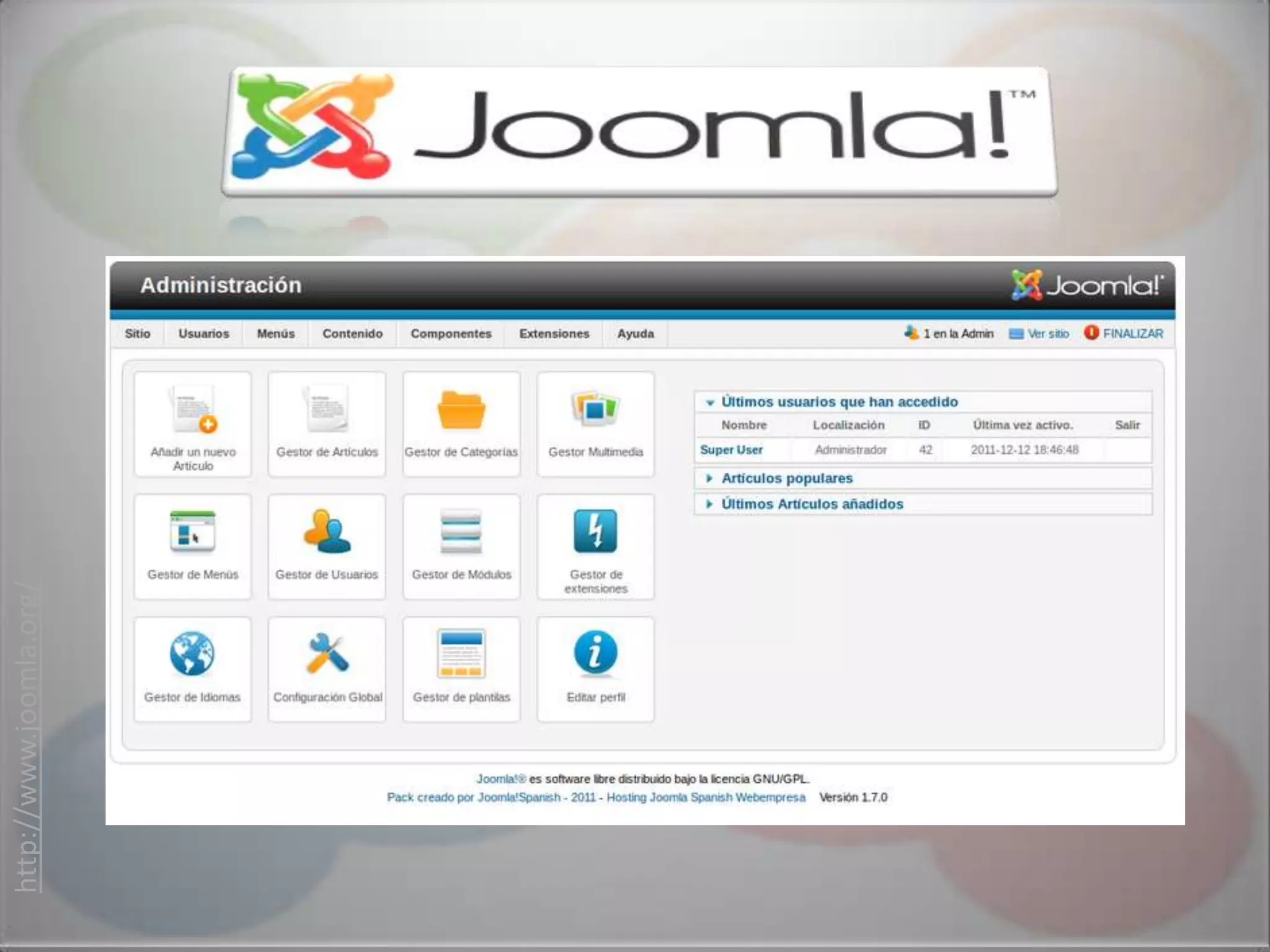 http://www.joomla.org/
 