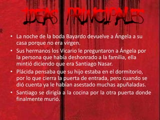 comienzo  in  media  resEl día en que lo iban a matar , Santiago Nasar se levanto a las 5:30 de la mañana para esperar el buque en que llegaba el obispo.