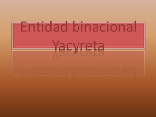 Entidad binacional Yacyreta