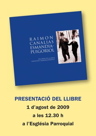 Presentacio llibre Mn. Raimon